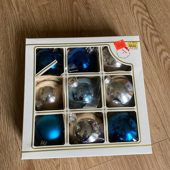 Box with Christmas Ornaments - Picture 1 of 3